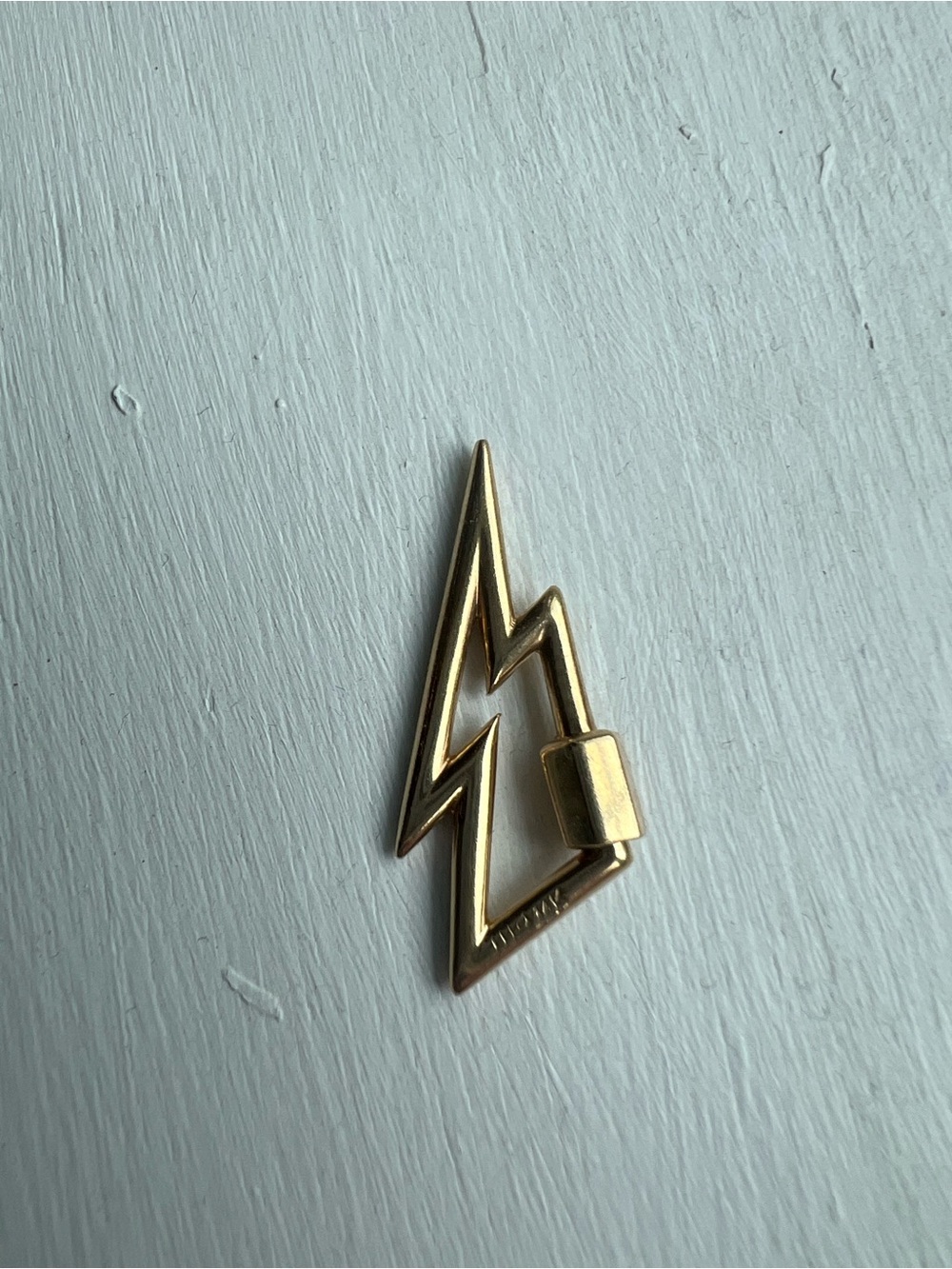 Marla Aaron 14k yellow gold bolt lock
